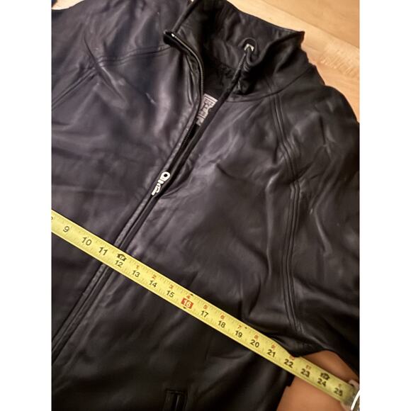 VTG FIELD GEAR FG Premium Leather Jacket Black Removable Lining Zipper Funnel M - Picture 4 of 6